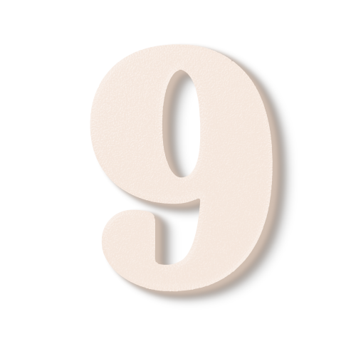 Individual Numbers - Block Font