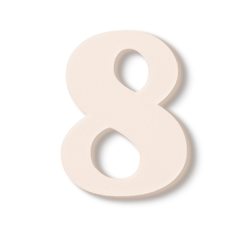 Individual Numbers - Block Font