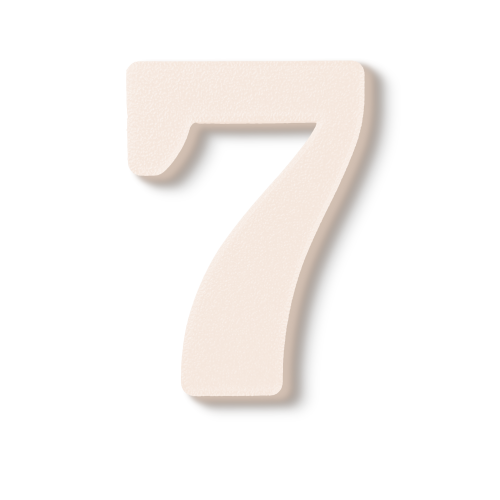 Block Font - Individual Numbers