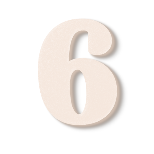 Block Font - Individual Numbers