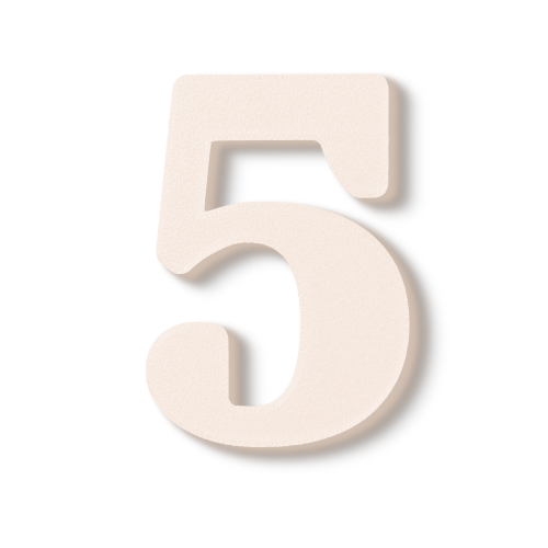 Block Font - Individual Numbers