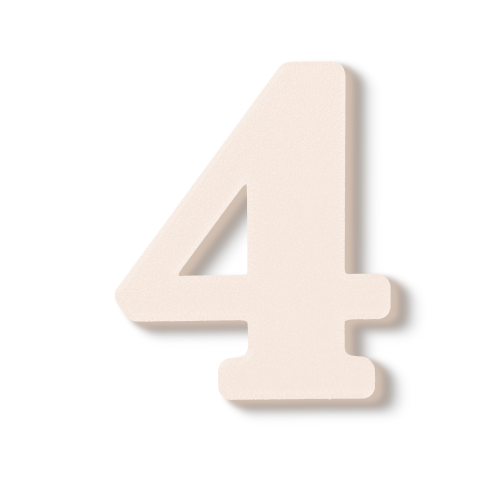 Individual Numbers - Block Font