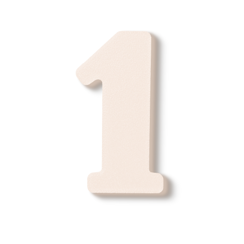 Individual Numbers - Block Font