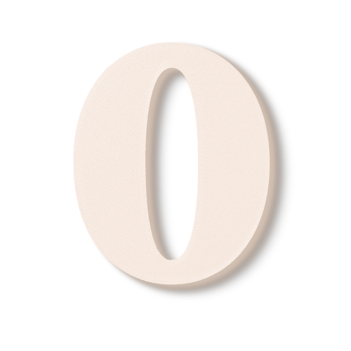 Individual Numbers - Block Font