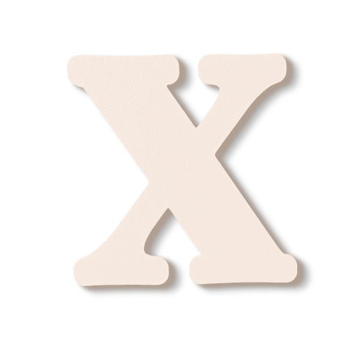 Individual Letters - Block Font