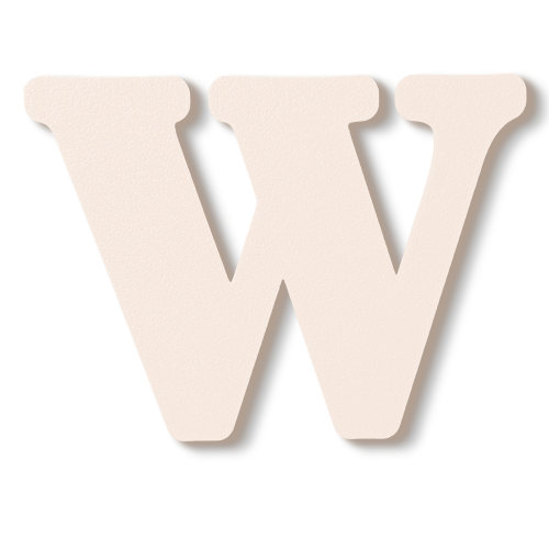 Individual Letters - Block Font