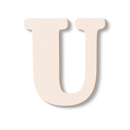 Individual Letters - Block Font