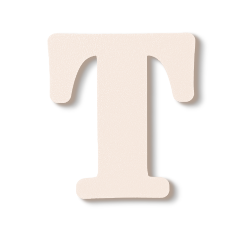 Individual Letters - Block Font