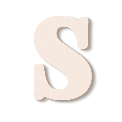 Individual Letters - Block Font