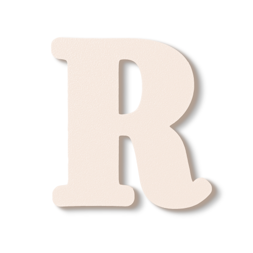 Individual Letters - Block Font