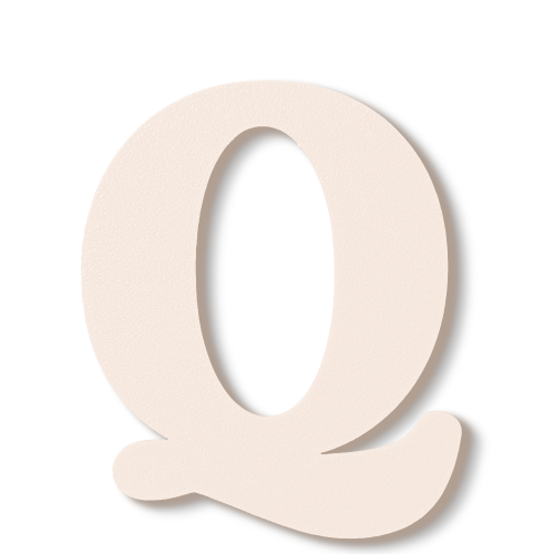 Individual Letters - Block Font