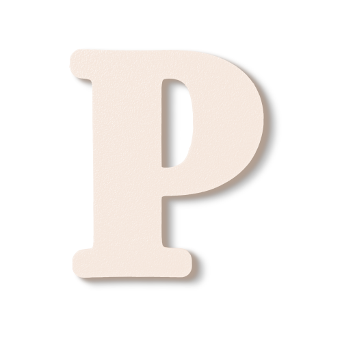 Individual Letters - Block Font