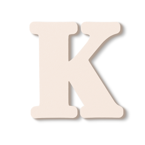 Individual Letters - Block Font