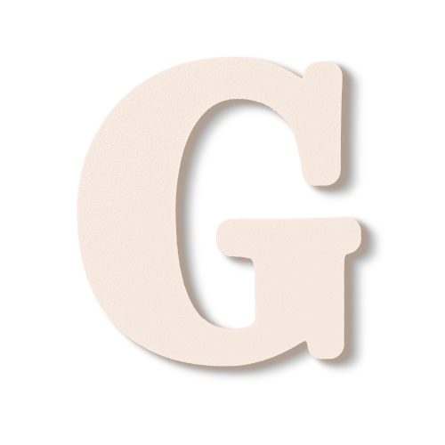 Individual Letters - Block Font