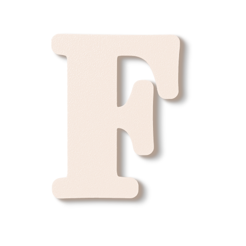 Individual Letters - Block Font