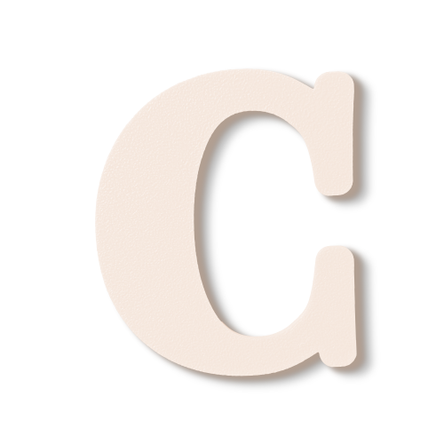 Individual Letters - Block Font