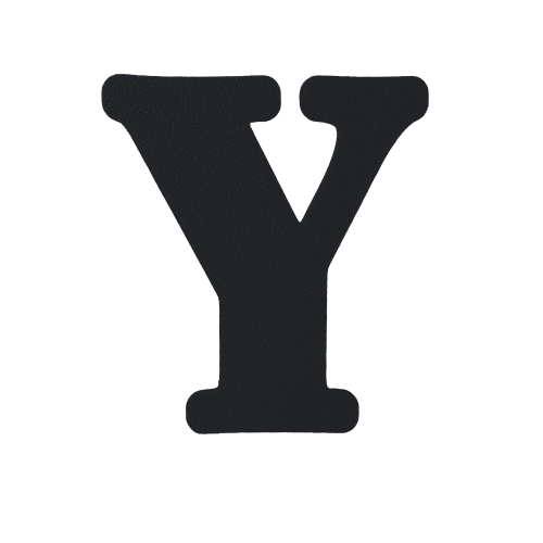 Individual Letters - Block Font