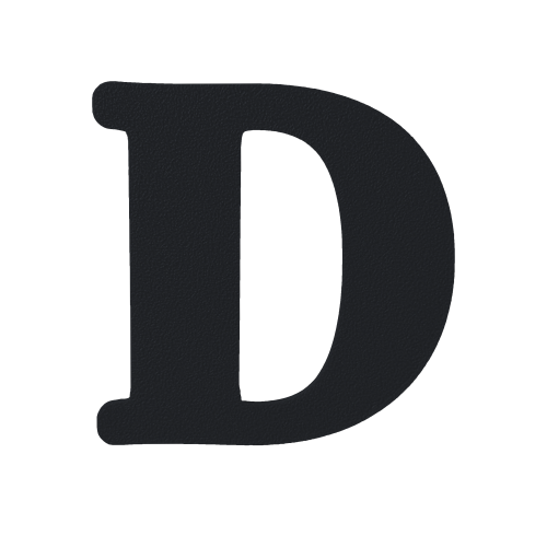 Block Font - Individual Letters