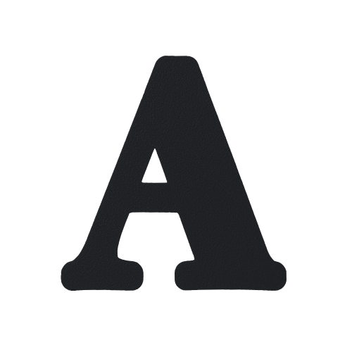 Block Font - Individual Letters