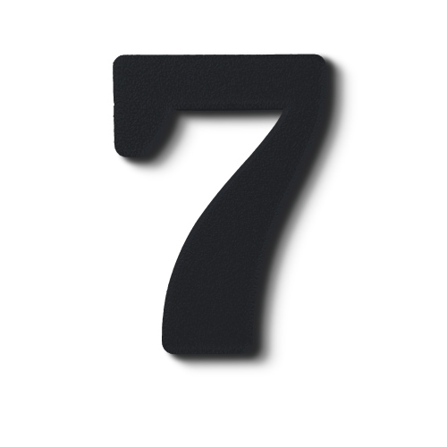 Block Font - Individual Numbers