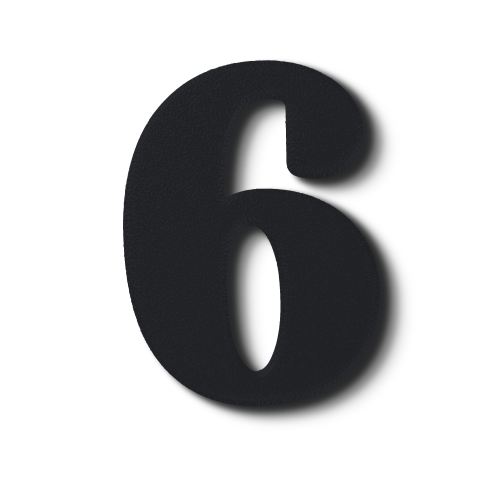 Individual Numbers - Block Font