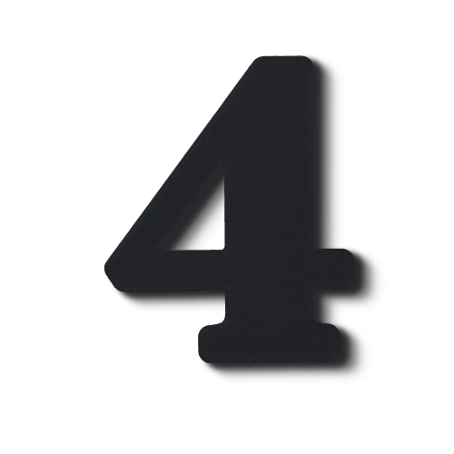 Block Font - Individual Numbers