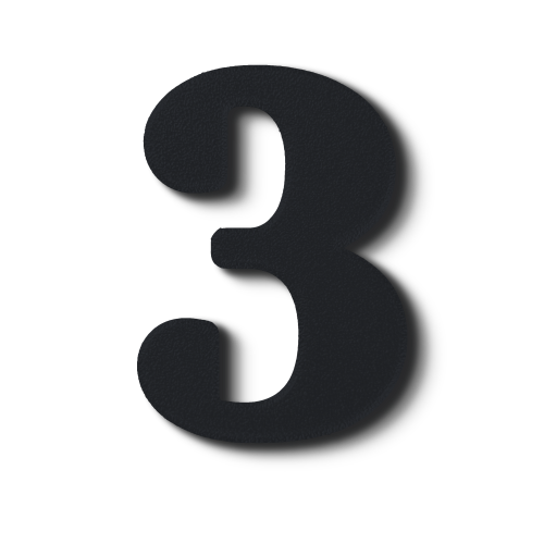 Block Font - Individual Numbers