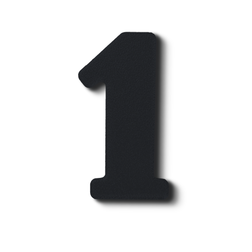 Block Font - Individual Numbers