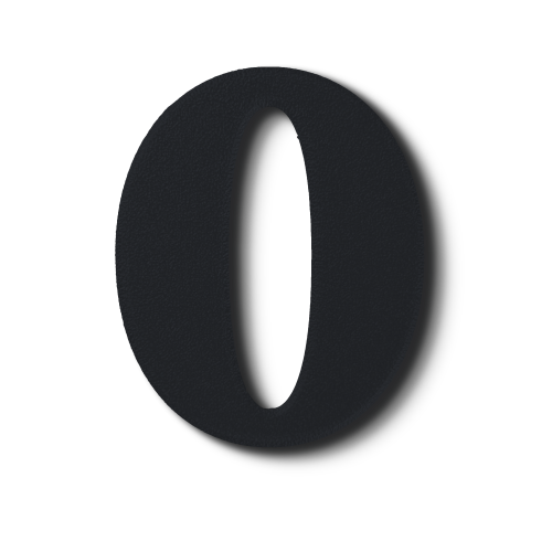 Block Font - Individual Numbers