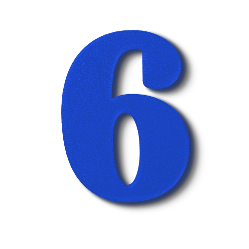 Individual Numbers - Block Font