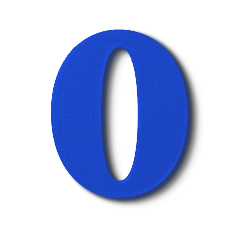 Block Font - Individual Numbers