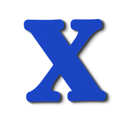 Block Font - Individual Letters