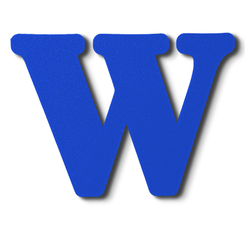 Individual Letters - Block Font