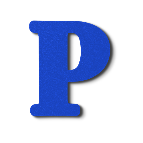 Individual Letters - Block Font