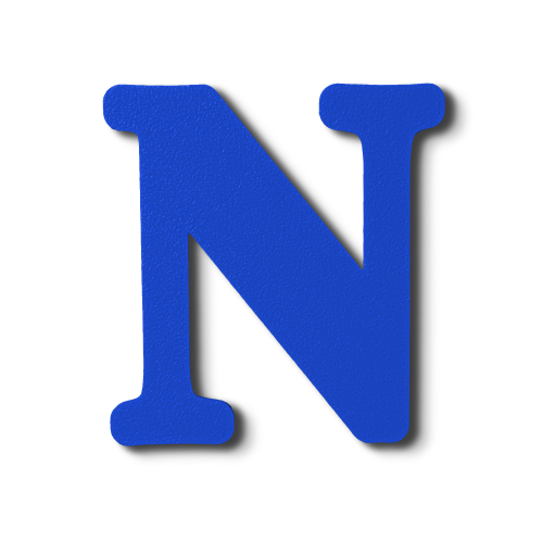 Individual Letters - Block Font