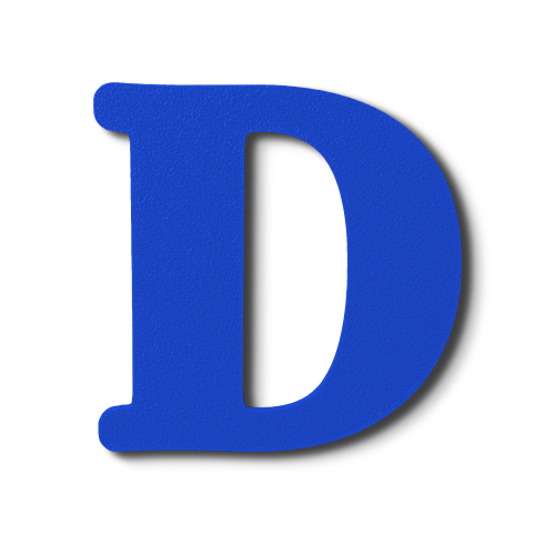 Block Font - Individual Letters