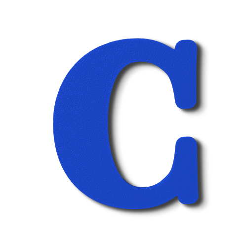 Individual Letters - Block Font