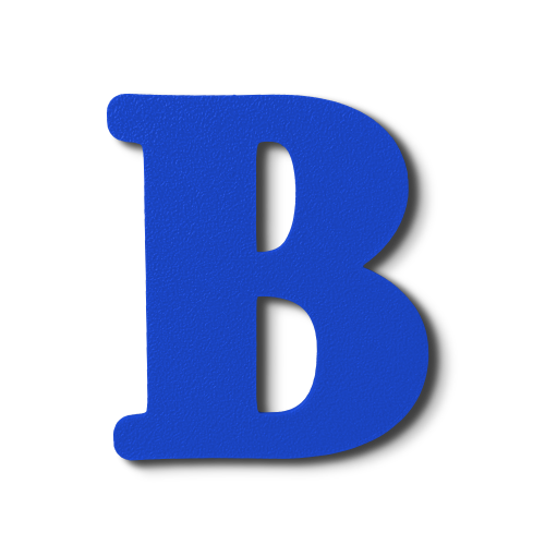 Block Font - Individual Letters