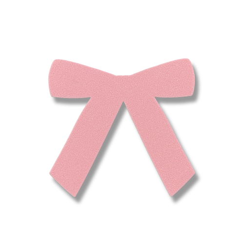 Bow pastel pink
