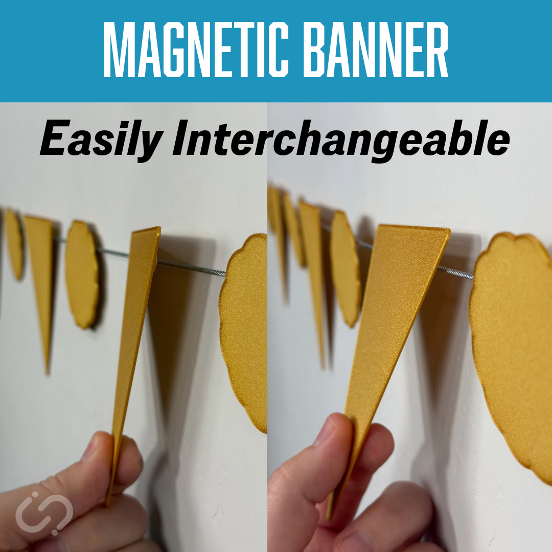 Magnetic Bunting Banner