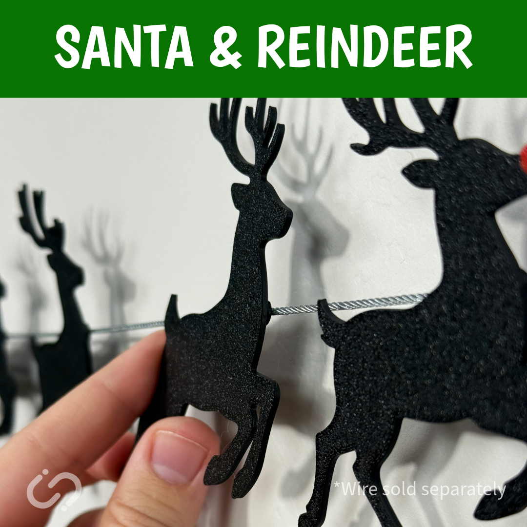Santa's Sleigh & Reindeer