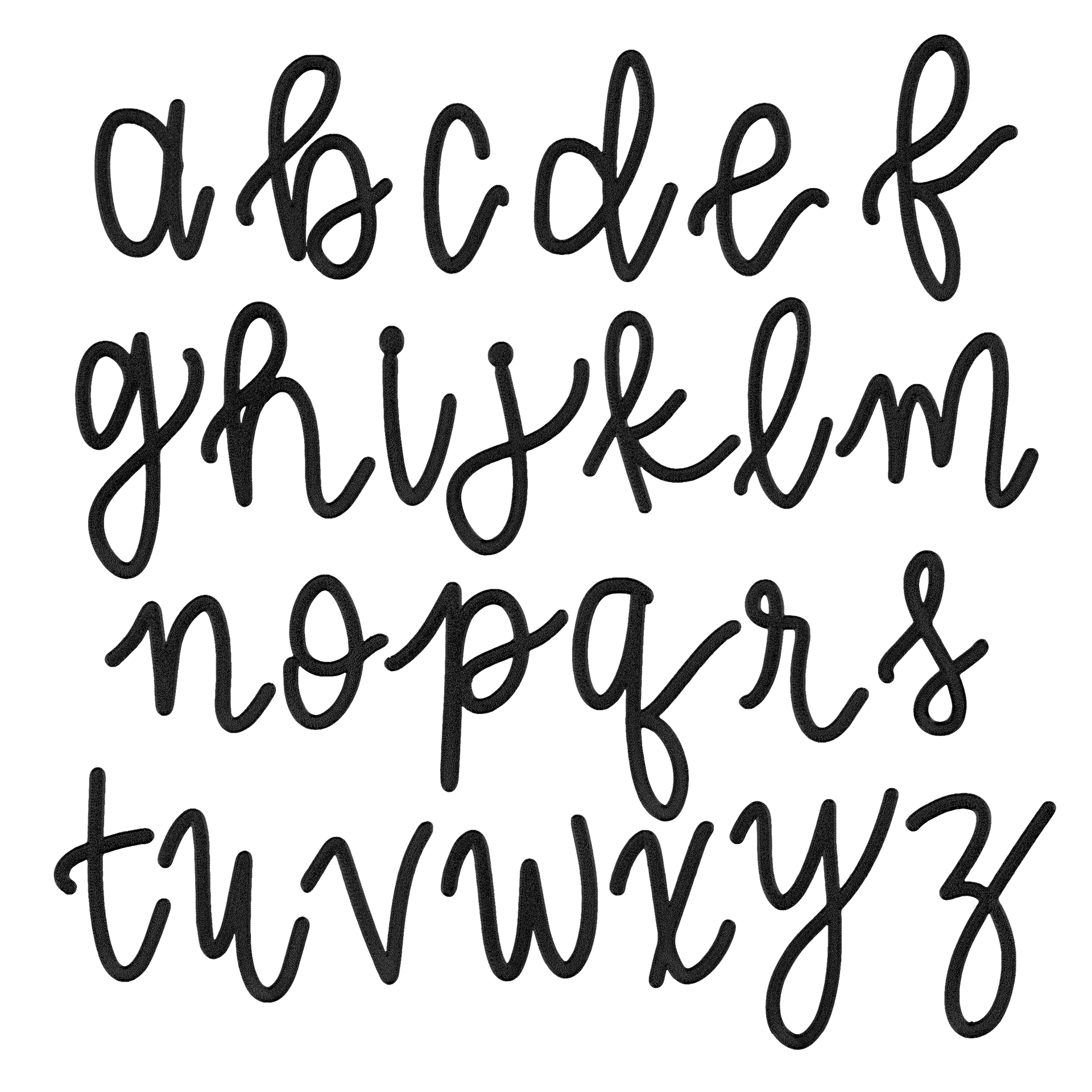 Script Font - 50 Pack