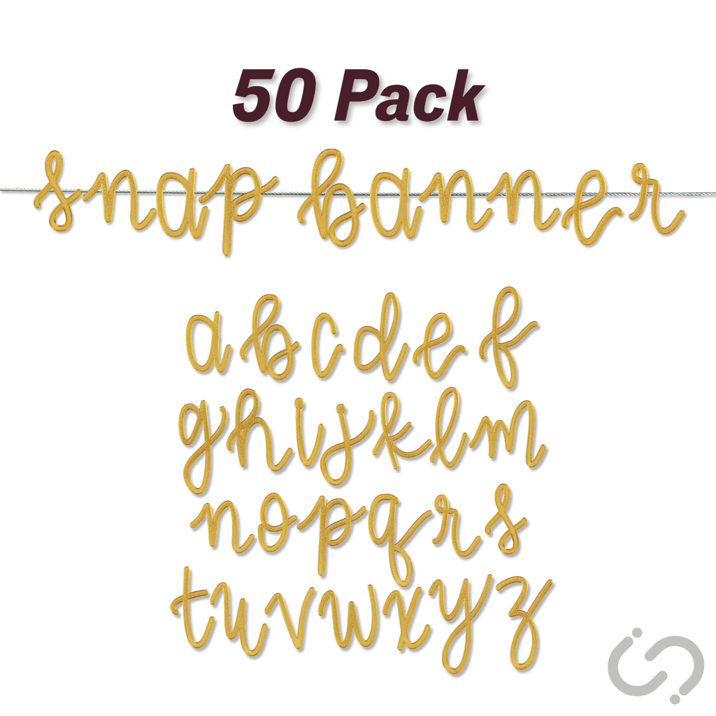 Script Font - 50 Pack