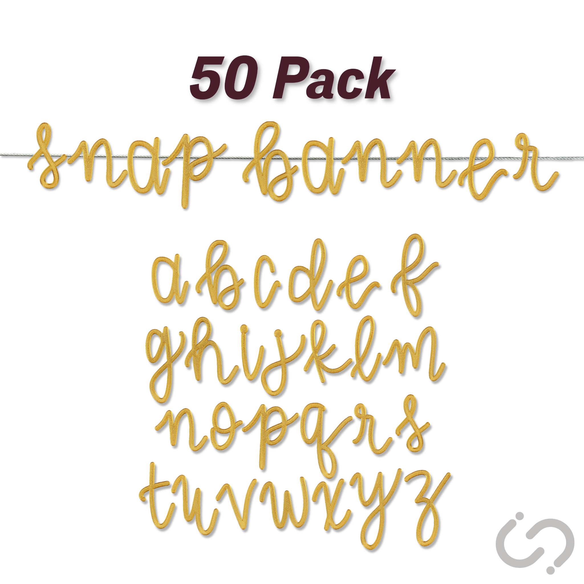 Script Font - 50 Pack