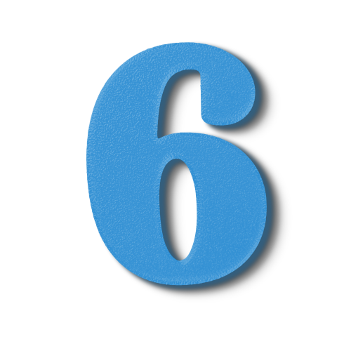 Block Font - Individual Numbers