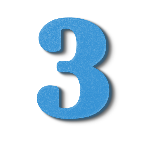 Block Font - Individual Numbers