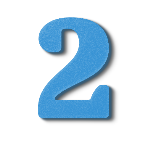 Individual Numbers - Block Font