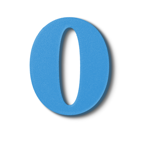 Block Font - Individual Numbers