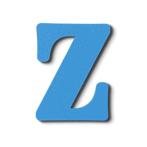 Individual Letters - Block Font