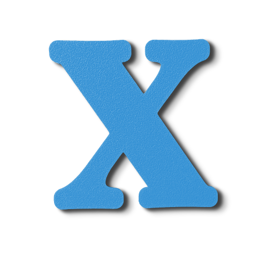 Individual Letters - Block Font